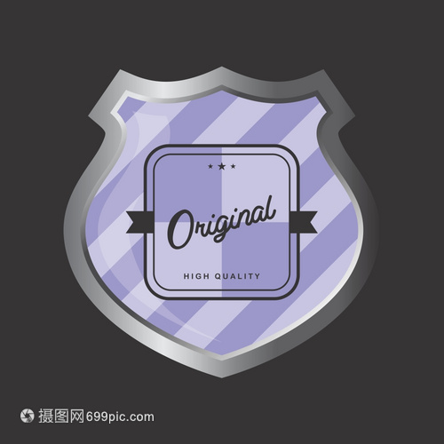 徽章盾牌產(chǎn)品標(biāo)簽矢量圖解與金屬工藝品解析